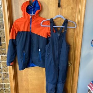 Youth Boys Lands End Snow Suit Size 10/12 M